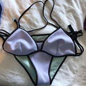 Strapped VS bathing suit!